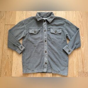 Aerie women lumber jacket gray size XS oversized‎ boho earthy indie sleaze layer